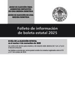 Folleto de información de boleta estatal 2025