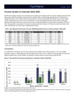 Firearm deaths in Colorado 2016-2021
