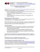 The Colorado Chance to Compete Act  §8-2-130 frequently asked questions