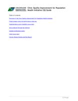 Clinic Quality Improvement for Population Health Initiative CQI guide