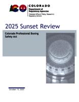 2025 sunset review, Colorado Professional Boxing Safety Act