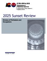 2025 sunset review, Division of Professions and Occupations