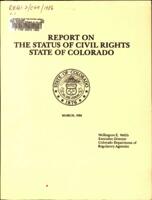 Report on the status of civil rights, State of Colorado