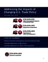 Addressing the impacts of changing U.S. trade policy