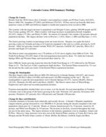 Colorado census 2010 summary findings