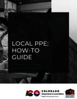 Local PPE, how-to guide : Colorado Main Street economic impact toolkit
