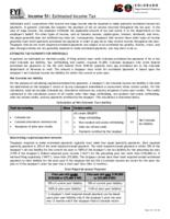 Estimated income tax