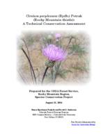 Cirsium perplexans (Rydb.) Petrak (Rocky Mountain thistle) : a technical conservation assessment