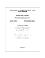 Alternatives to the Gallagher Amendment Interim Study Committee