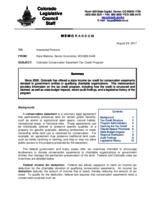 Colorado's conservation easement tax credit program