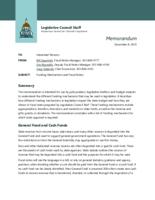 Funding mechanisms and fiscal notes
