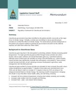 Regulatory framework for greenhouse gas emissions