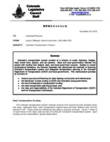 Colorado transportation finance
