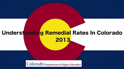 Understanding remedial rates in Colorado 2013