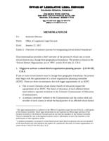 Overview of statutory process for reorganizing school district boundaries
