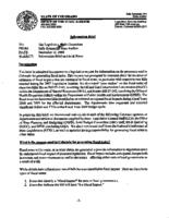 Information brief on fiscal notes