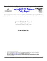 Agricultural coalition for tomorrow : an economic profile of Crowley County