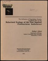 The influence of population density and body size on the behavioral ecology of the pine squirrel (tamiasciurus hudsonicus)