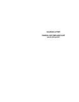 Colorado Lottery financial and compliance audit, June 30, 2012 and 2011