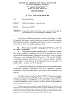 Frequently asked questions and answers involving the conversion or use of unexpended campaign funds
