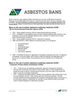 Asbestos bans