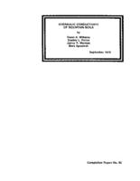 Hydraulic conductivity of mountain soils