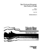 Basin planning and management : water quantity and quality : proceedings of a symposium, Thornton, Colorado, March 5, 1993