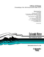A river of change : proceedings of the 18th annual South Platte Forum