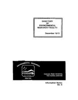 Directory of environmental research faculty