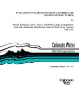 Evaluation of SAMSON for use in a South Platte decision support system