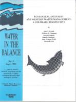 Ecological integrity and western water management : a Colorado perspective