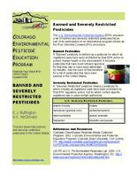 Banned and severely restricted pesticides