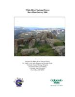 White River National Forest rare plant survey, 2006