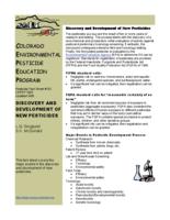 Discovery and development of new pesticides