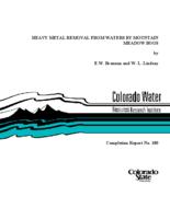 Heavy metal removal from waters by mountain meadow bogs