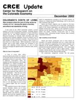 Colorado's cost of living : new numbers show the cost of living varies by a factor of 2 to 1 among the state's counties, and affects real standards of living