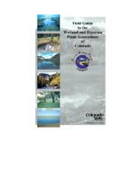 Field guide to the wetland and riparian plant associations of Colorado