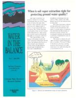When is soil vapor extraction right for protecting ground water quality?