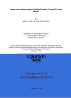 Design of an axisymmetric primitive equation tropical cyclone model
