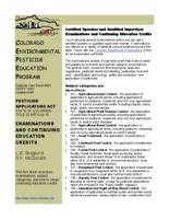 Examinations and continuing education credits