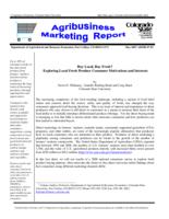 Buy local, buy fresh? : exploring local fresh produce consumer motivations and interests