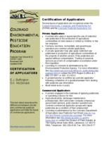 Certification of applicators