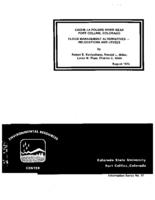 Cache la Poudre River near Fort Collins, Colorado, flood management alternatives : relocations and levees
