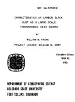 Characteristics of carbon black dust as a large-scale tropospheric heat source