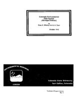 Colorado environmental data system : abridged edition