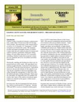 Chaffee county ranchlands resident survey, preliminary results