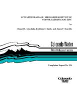 Acid mine drainage : streambed sorption of copper, cadmium and zinc
