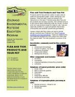 Flea and tick products and your pet