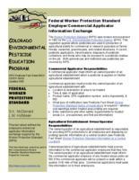 Federal Worker Protection Standard employer/commercial applicator information exchange
