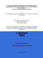 Comparison between the measured and calculated spectral characteristics of shortwave radiation in the free atmosphere over the desert (from the data of the CAENEX-70 expeditions)